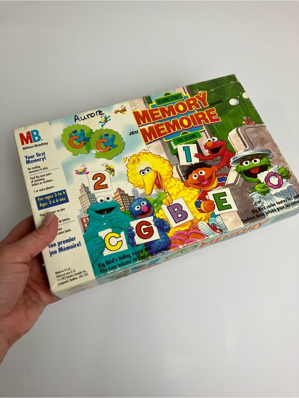 Vintage Sesame Street Memoy Game Hasbro 90s Games 1990s Nostalgia Near Complete